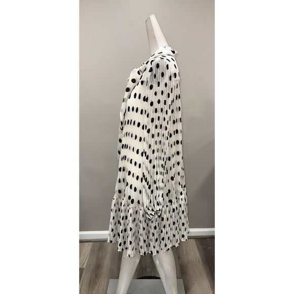 Zimmermann Polka Dot Pussybow Minidress in Cream Black Dot US 6 $895 - Picture 7 of 12